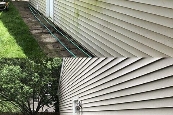 before and after exterior house washing Auckland NZ